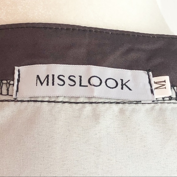 Misslook Gray Boho Print Long Sleeve Oversized Peasant Blouse - Picture 4 of 13